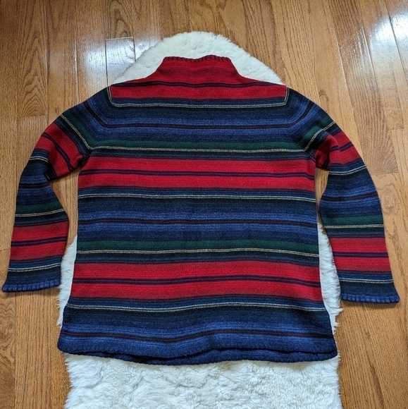 Vintage LAUREN RALPH LAUREN 100% lambswool pullover mock neck knit sweater 2x - Picture 3 of 8